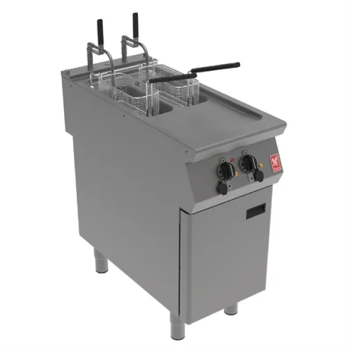 Falcon - Dominator Plus E3840X Single Tank Twin Basket Electric Fryer With Fryer Angel